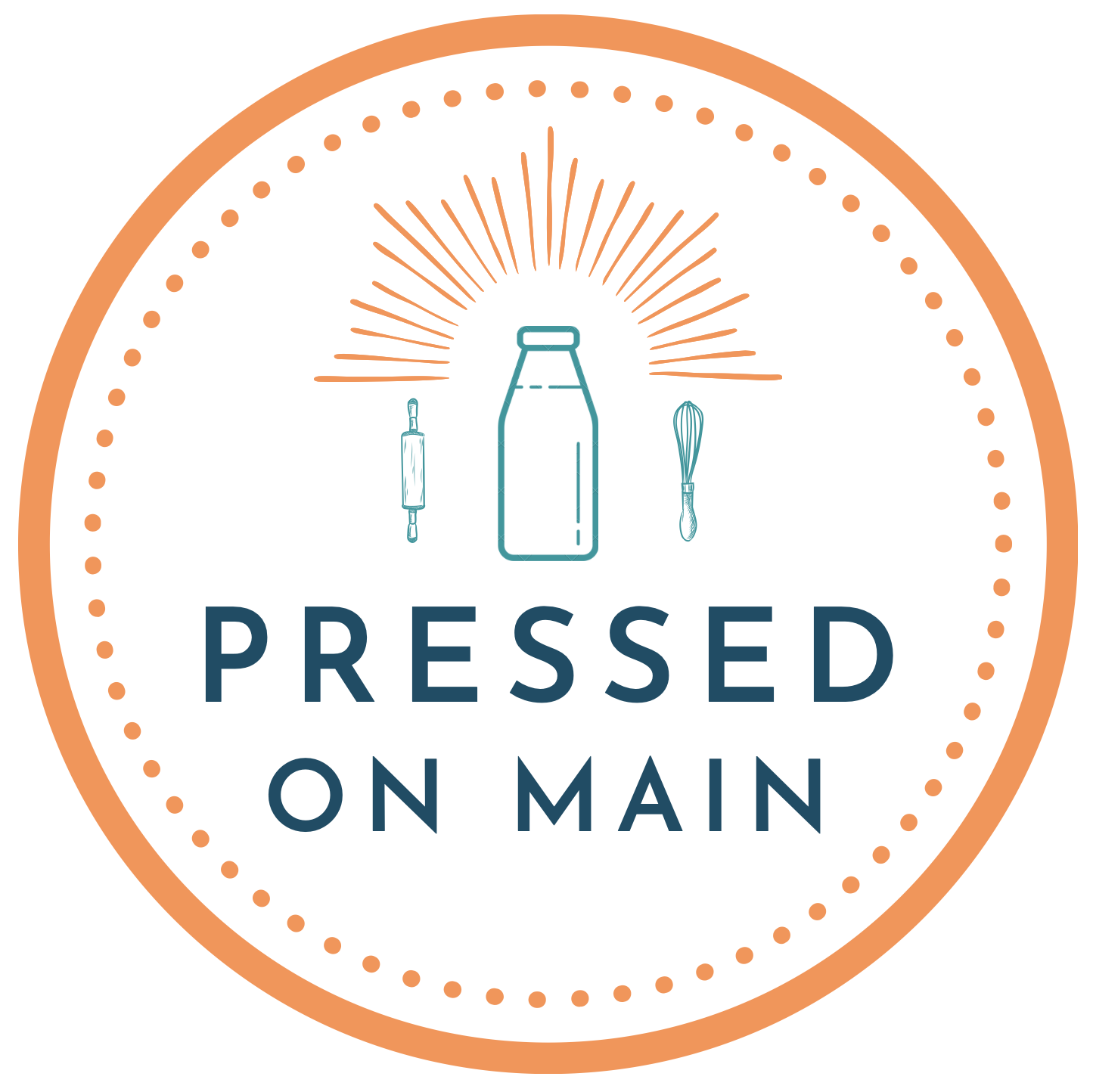 Pressed On Main logo